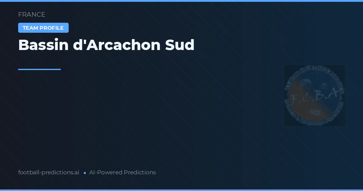 Bassin d'Arcachon Sud Tipy a statistiky