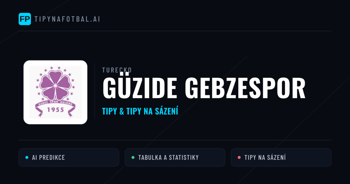 Güzide Gebzespor Tipy a statistiky