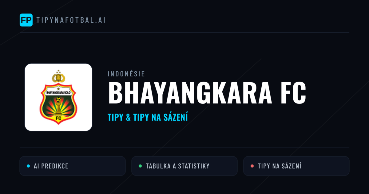 Bhayangkara FC Tipy a statistiky
