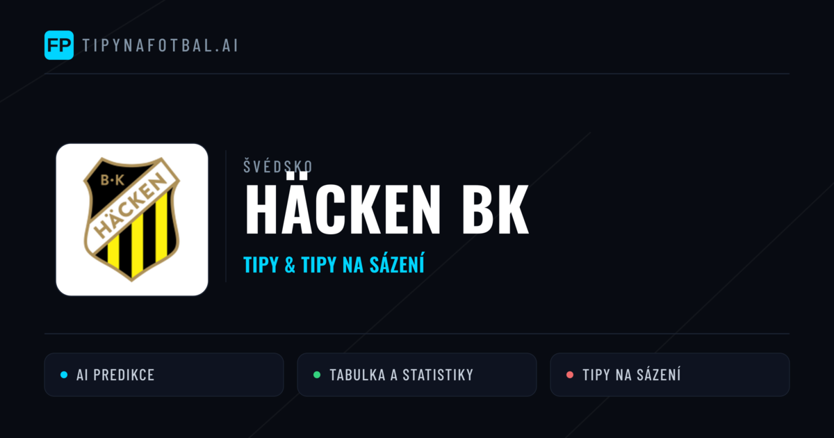 Häcken BK Tipy a statistiky
