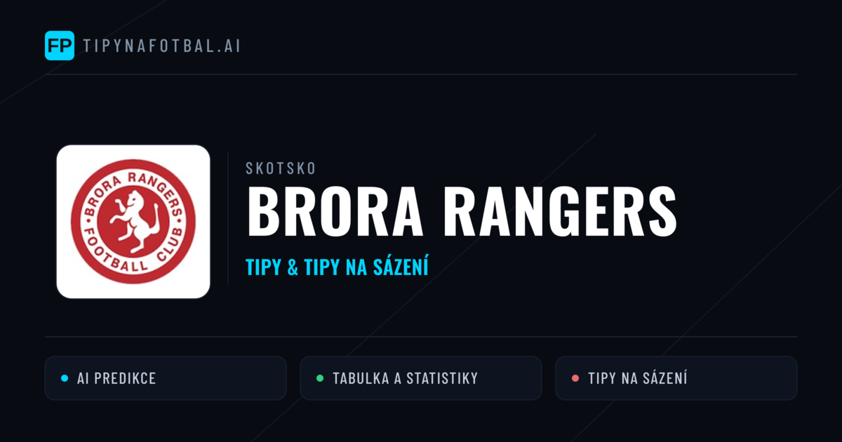 Brora Rangers Tipy a statistiky
