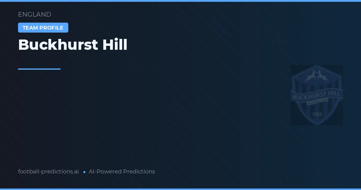 Buckhurst Hill Tipy a statistiky