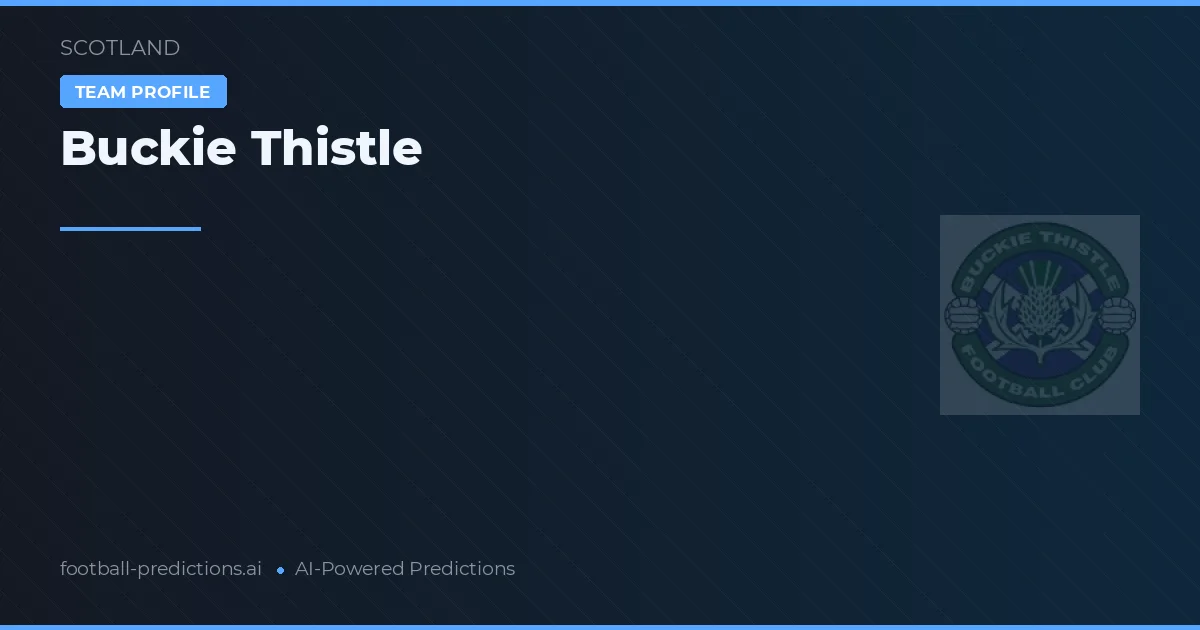 Buckie Thistle Tipy a statistiky