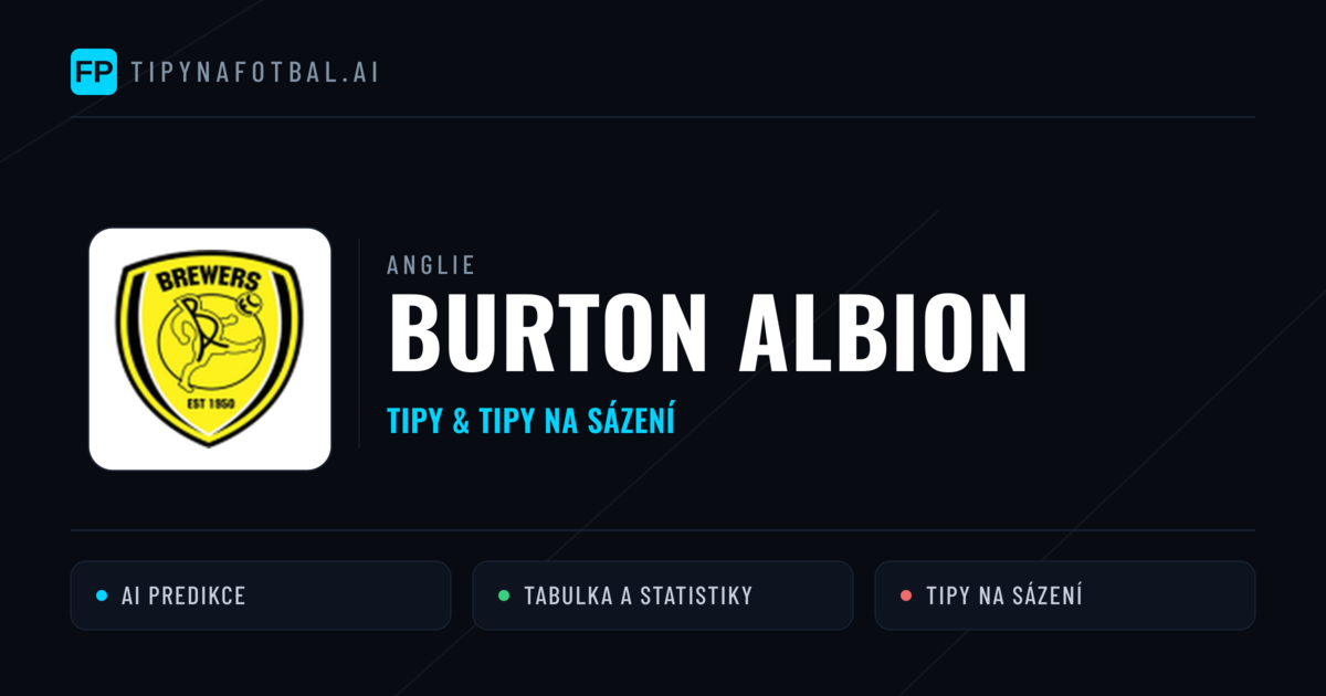 Burton Albion Tipy a statistiky