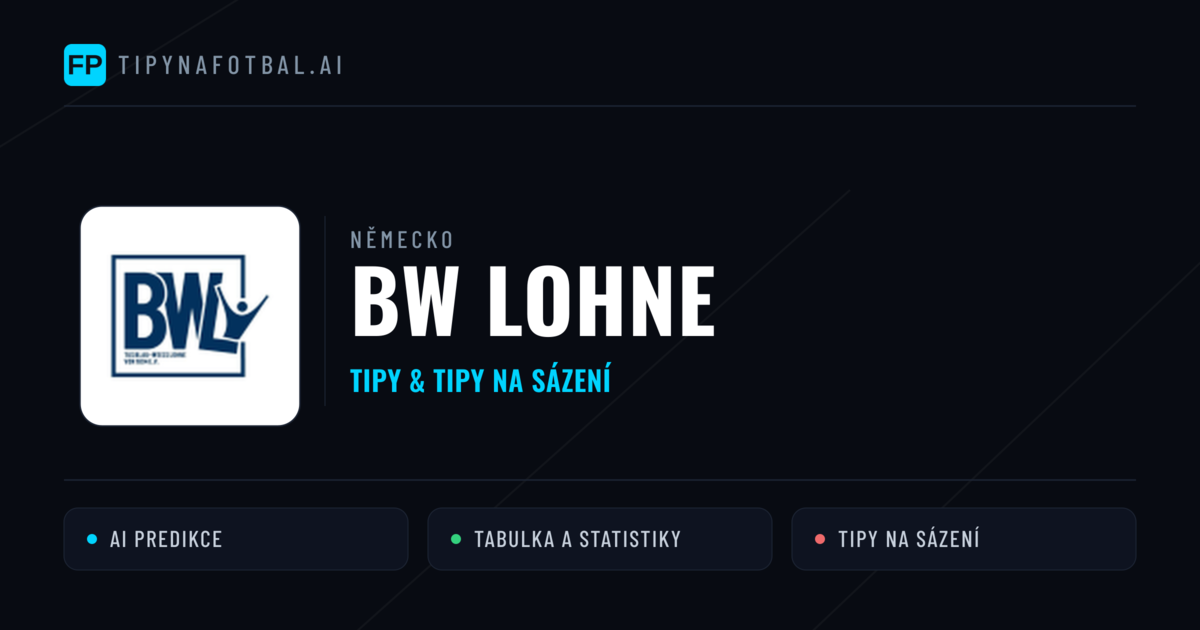 BW Lohne Tipy a statistiky