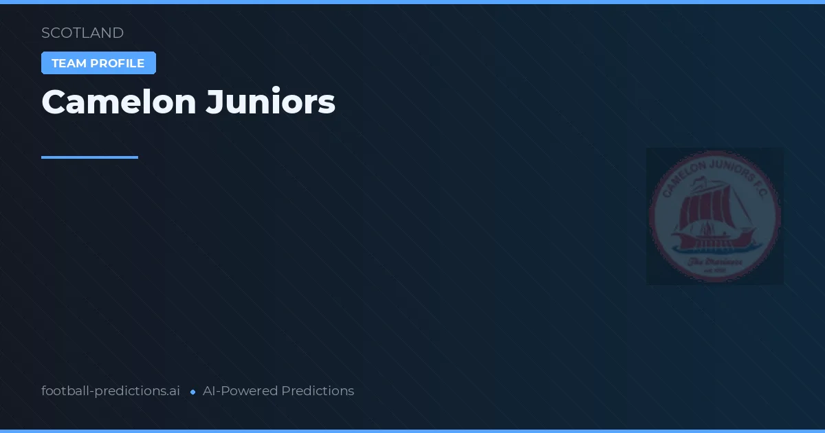 Camelon Juniors Tipy a statistiky