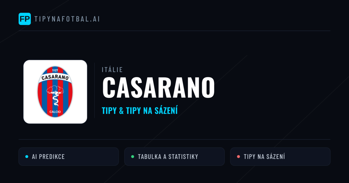 Casarano Tipy a statistiky