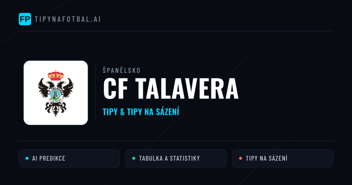 CF Talavera Tipy a statistiky