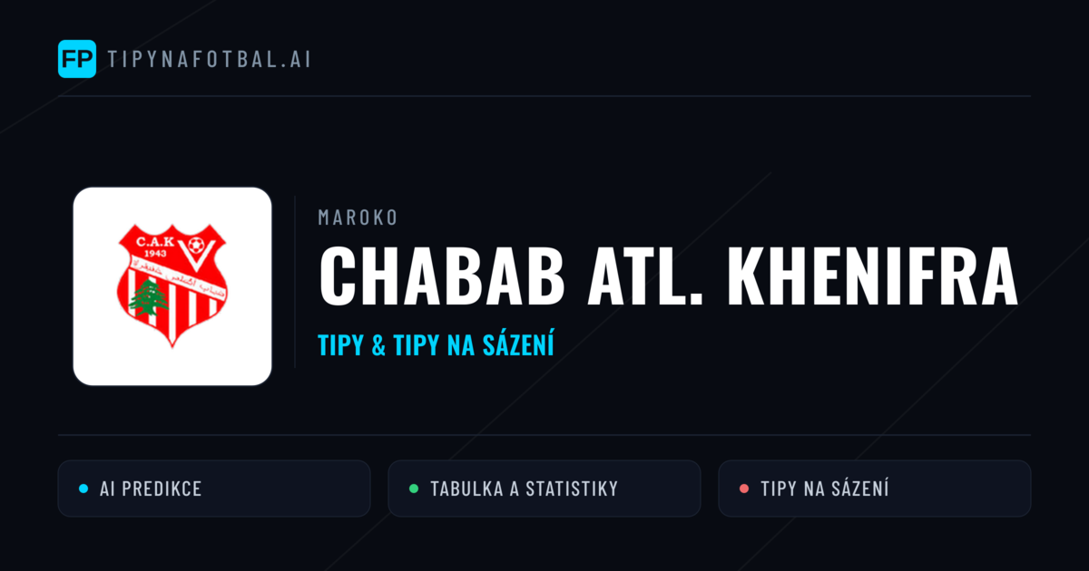 Chabab Atl. Khenifra Tipy a statistiky