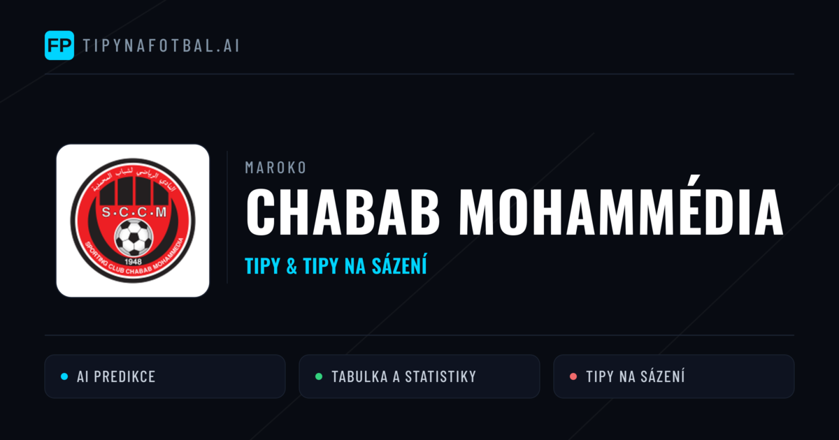 Chabab Mohammédia Tipy a statistiky