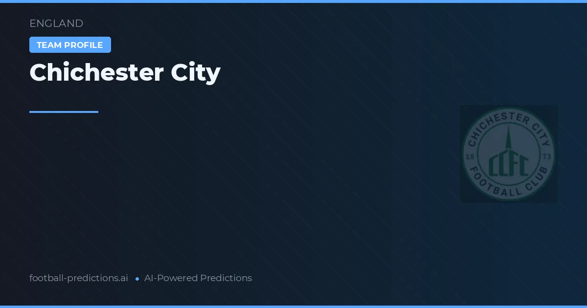 Chichester City Tipy a statistiky