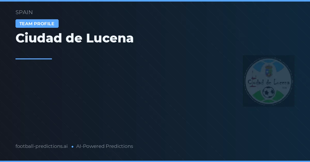 Ciudad de Lucena Tipy a statistiky