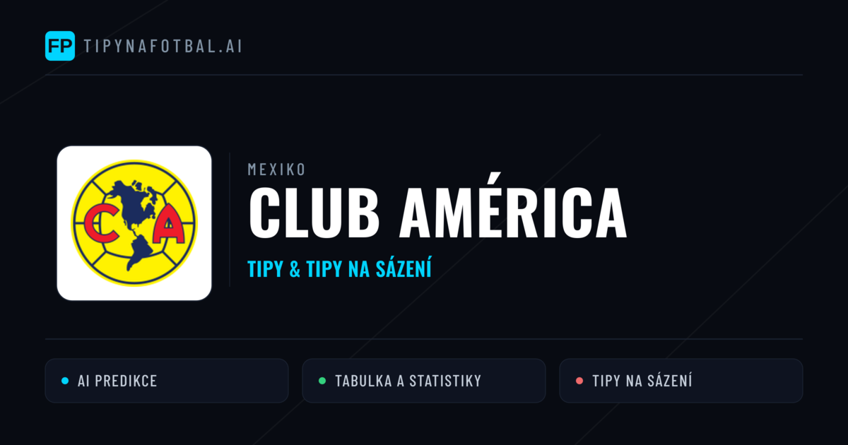 Club América Tipy a statistiky