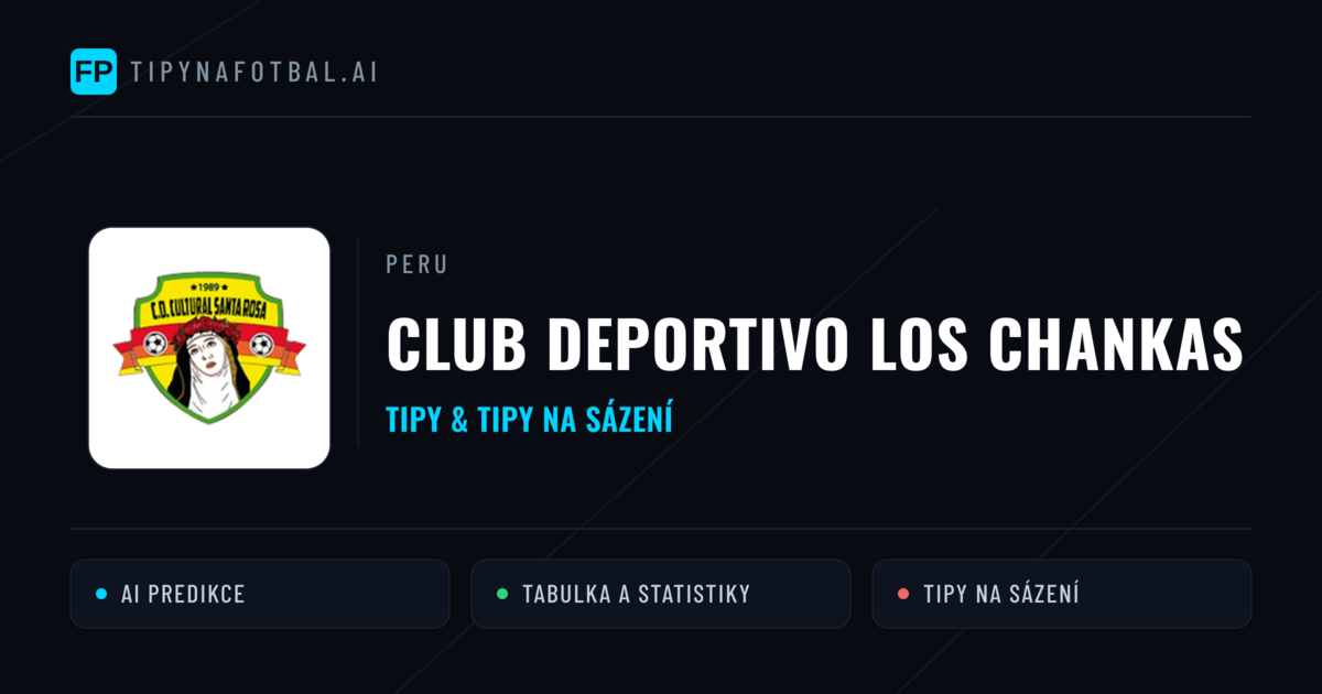 Club Deportivo Los Chankas Tipy a statistiky