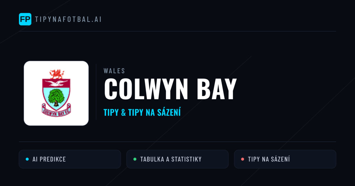 Colwyn Bay Tipy a statistiky