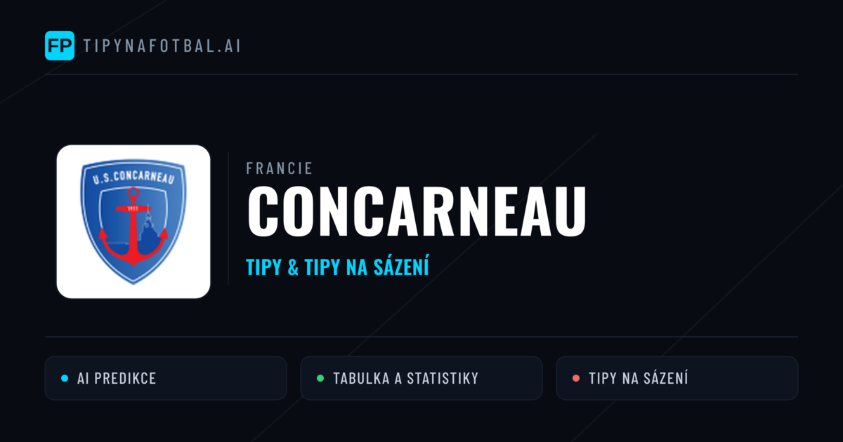 Concarneau Tipy a statistiky