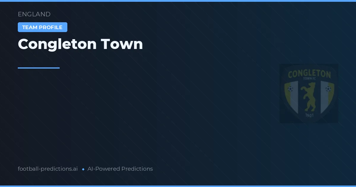 Congleton Town Tipy a statistiky