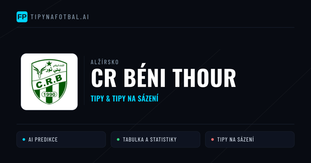 CR Béni Thour Tipy a statistiky