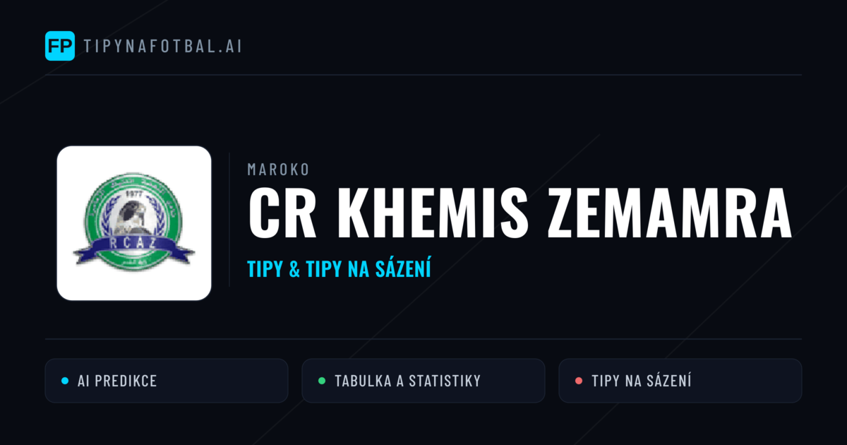CR Khemis Zemamra Tipy a statistiky