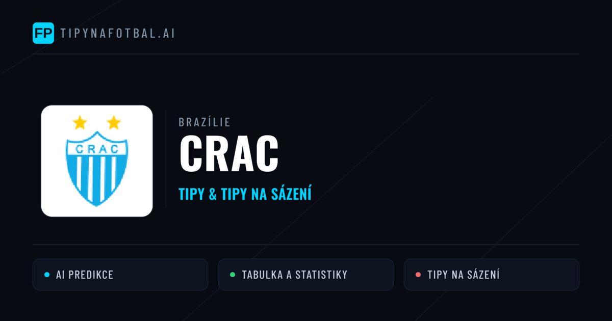 CRAC Tipy a statistiky