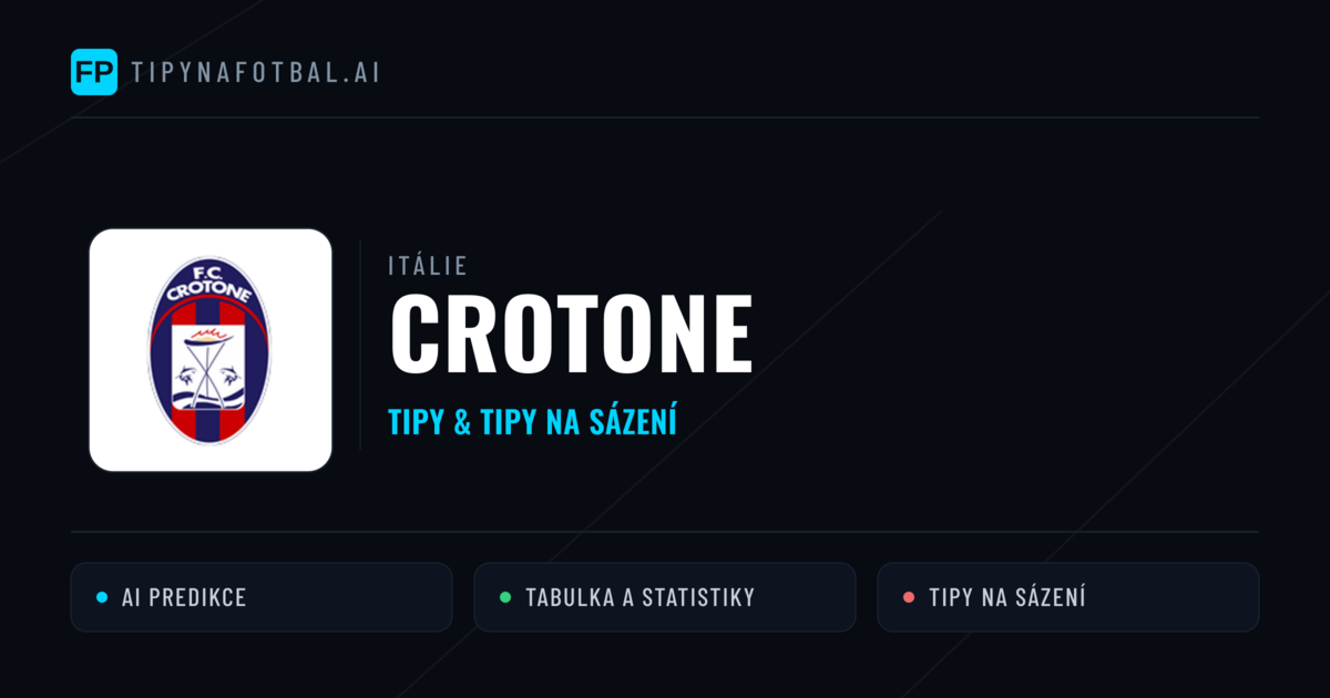 Crotone Tipy a statistiky