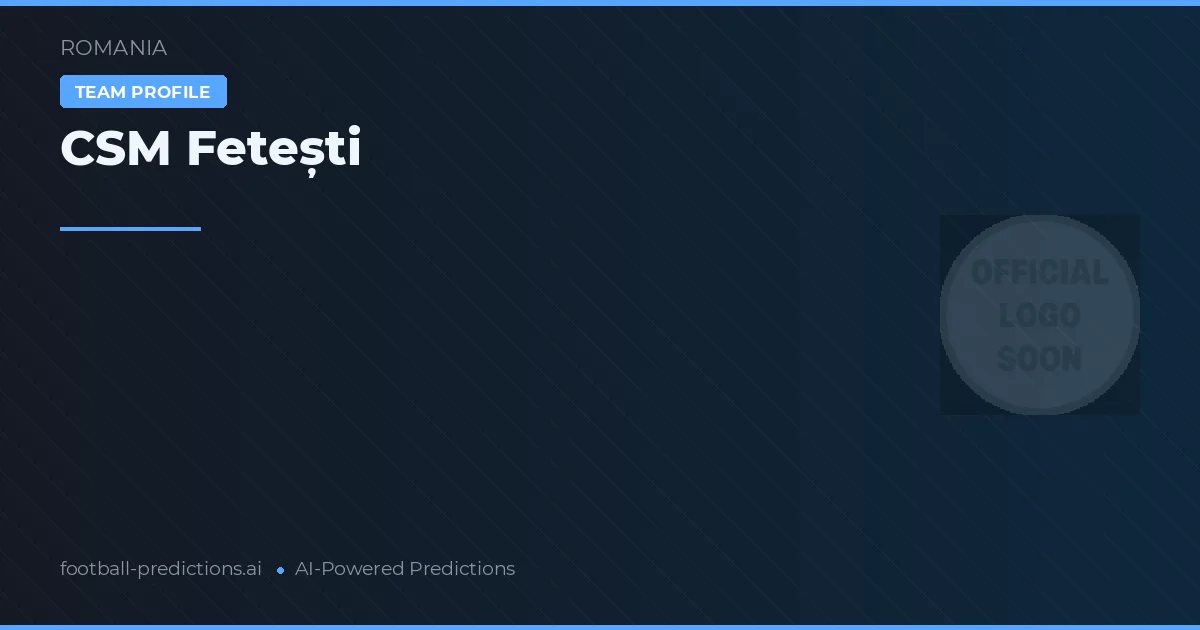 CSM Fetești Tipy a statistiky