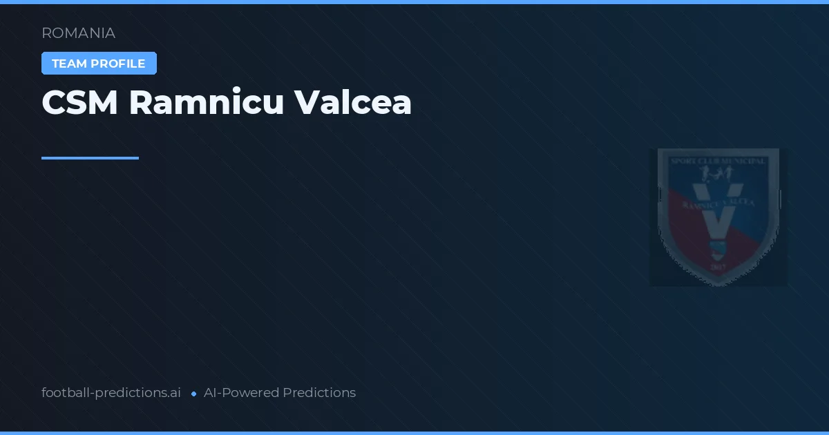 CSM Râmnicu Vâlcea Tipy a statistiky