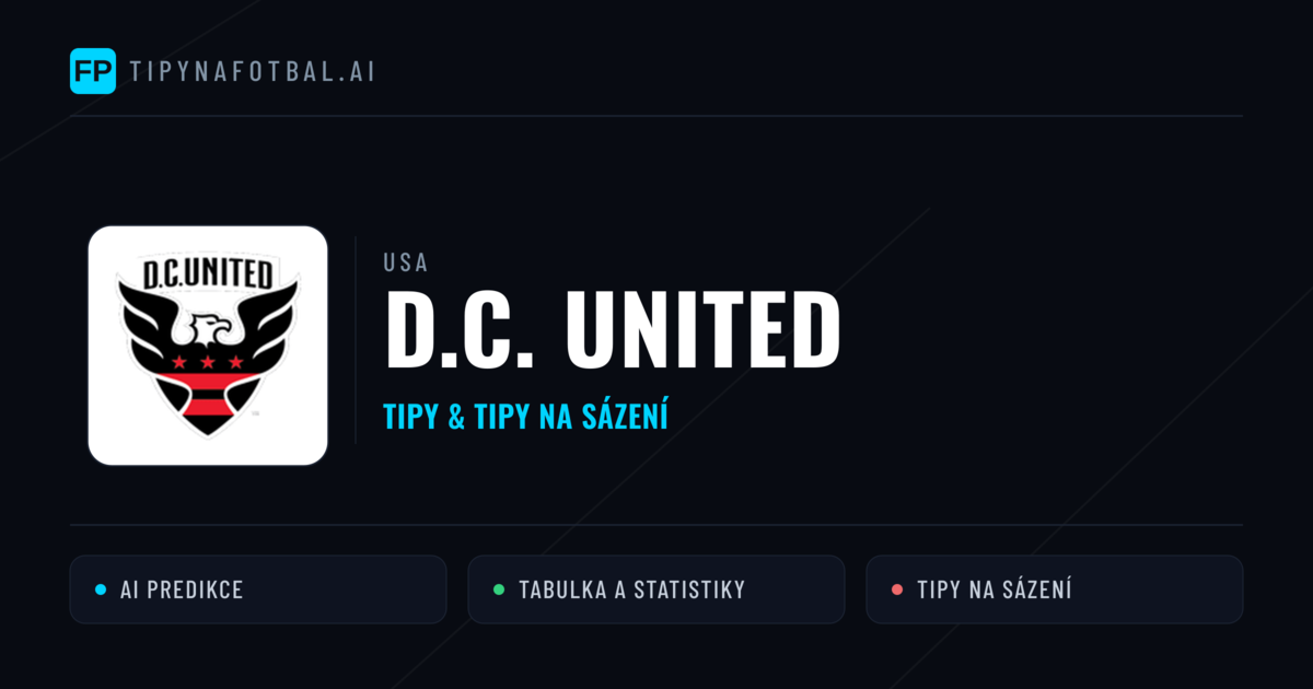 D.C. United Tipy a statistiky