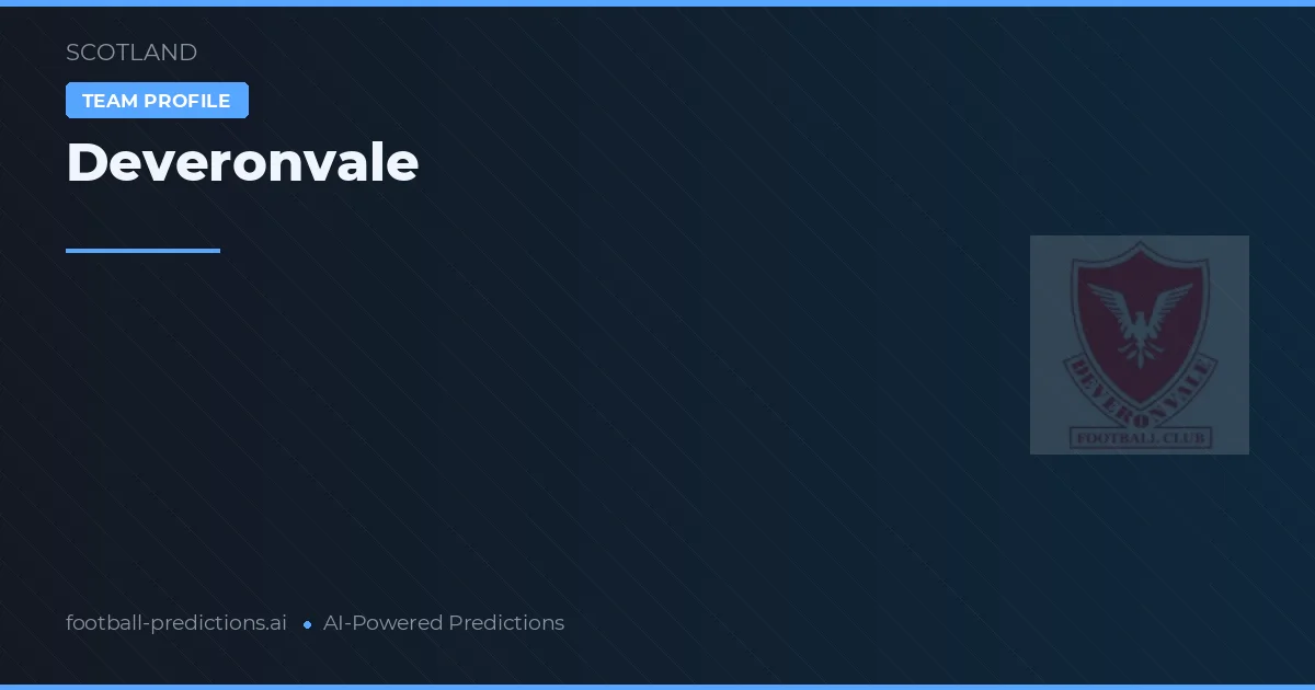 Deveronvale Tipy a statistiky