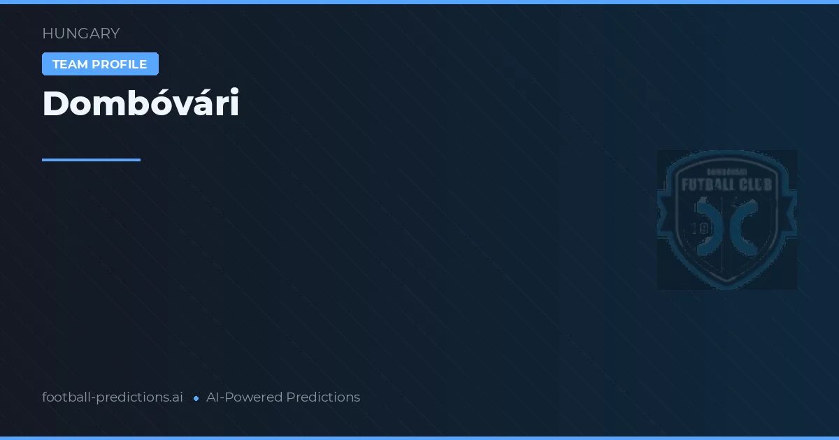 Dombóvári Tipy a statistiky