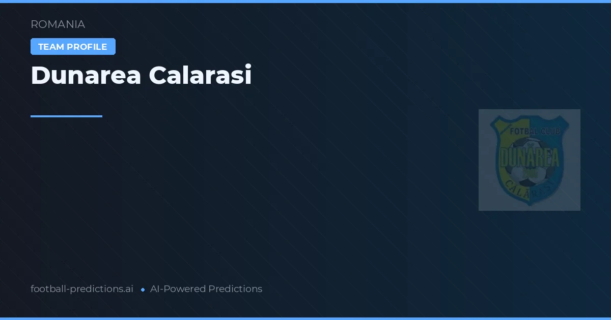 Dunarea Călărași Tipy a statistiky