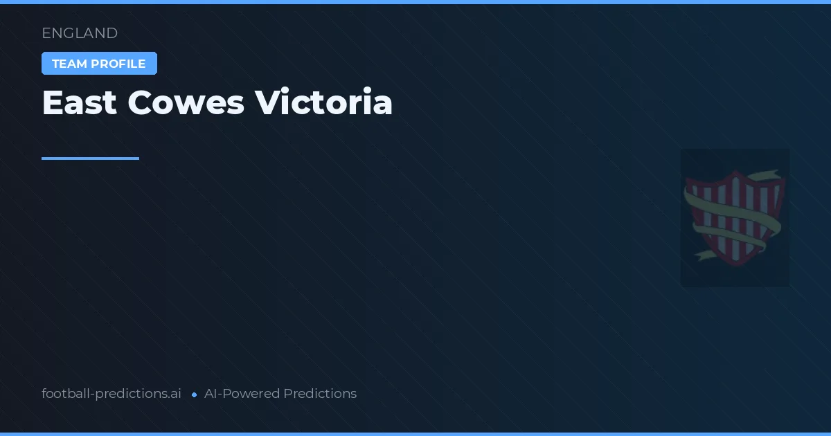 East Cowes Victoria Tipy a statistiky
