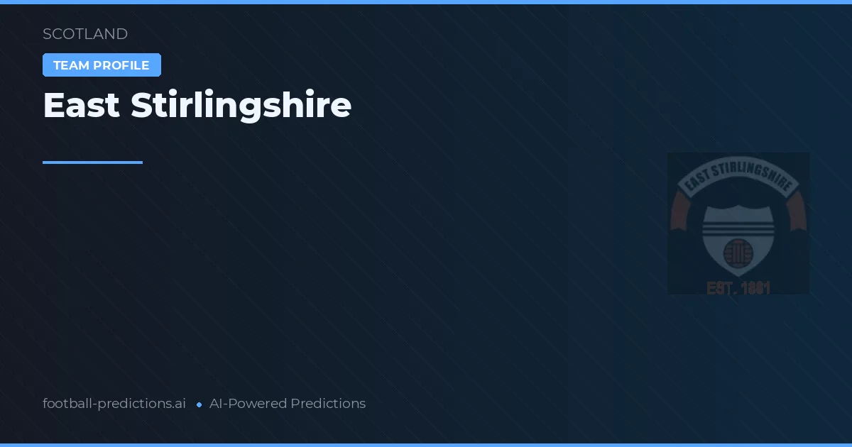 East Stirlingshire Tipy a statistiky