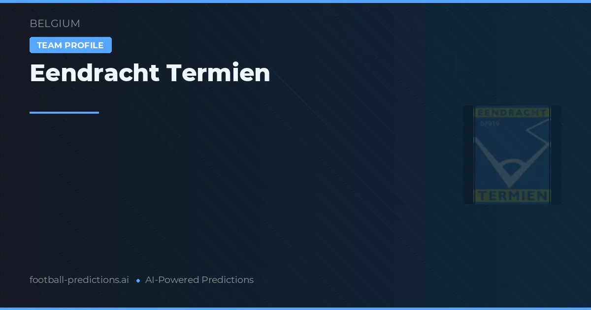 Eendracht Termien Tipy a statistiky