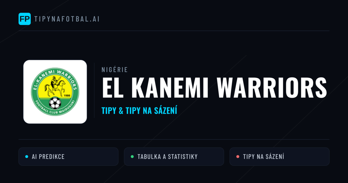 El Kanemi Warriors Tipy a statistiky