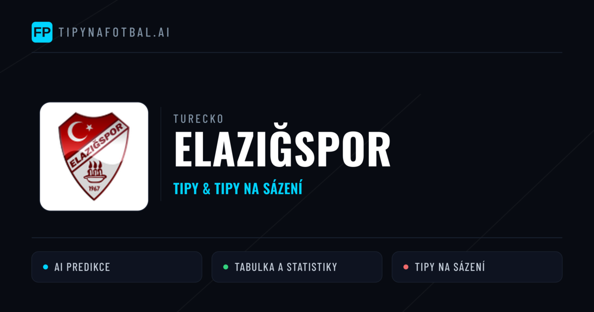 Elazığspor Tipy a statistiky