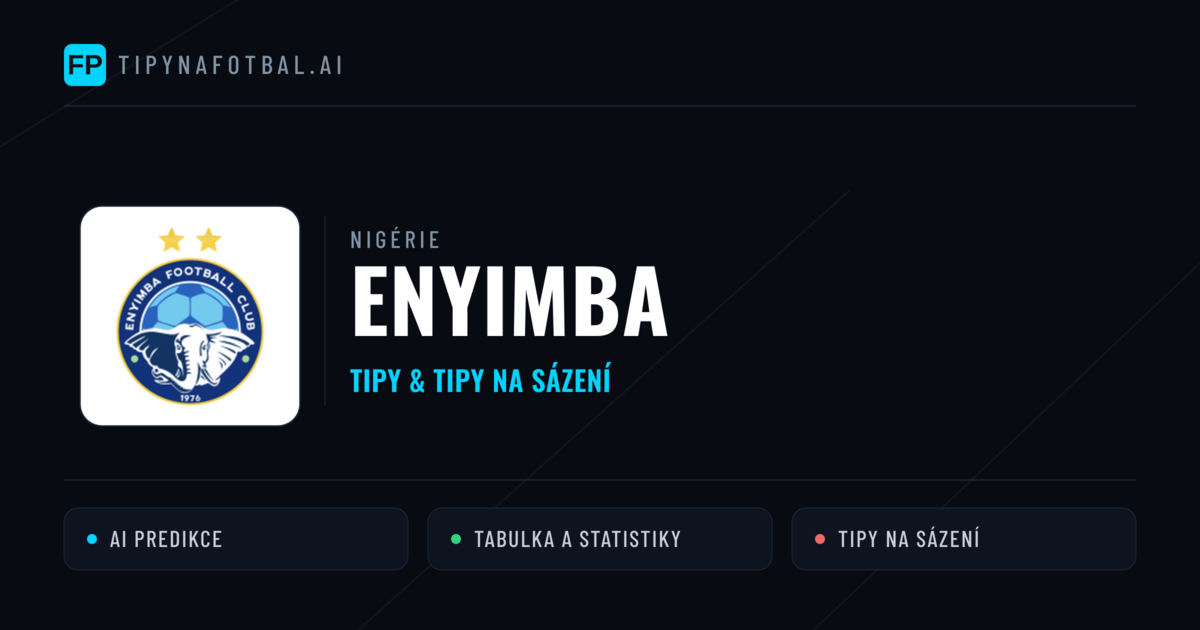 Enyimba Tipy a statistiky