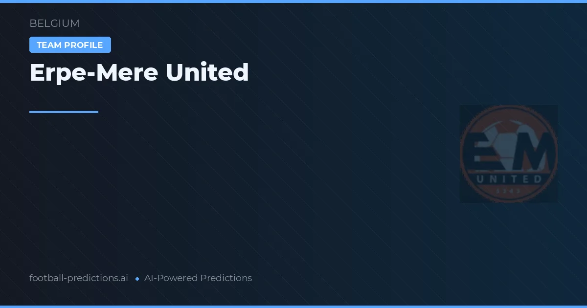 Erpe-Mere United Tipy a statistiky