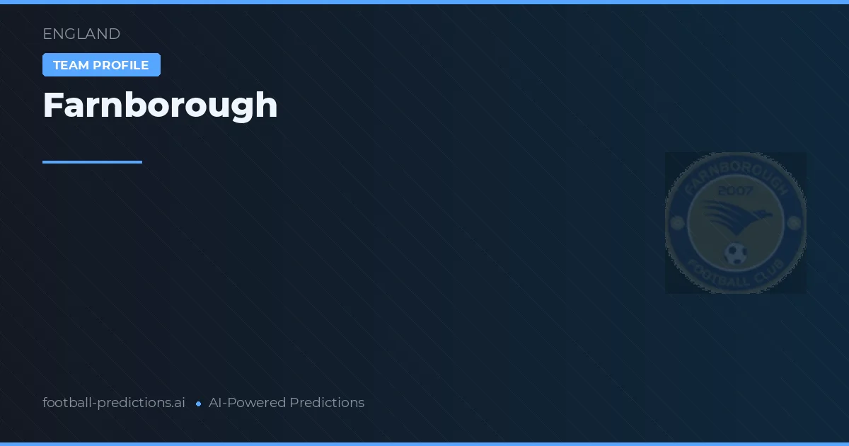 Farnborough Tipy a statistiky