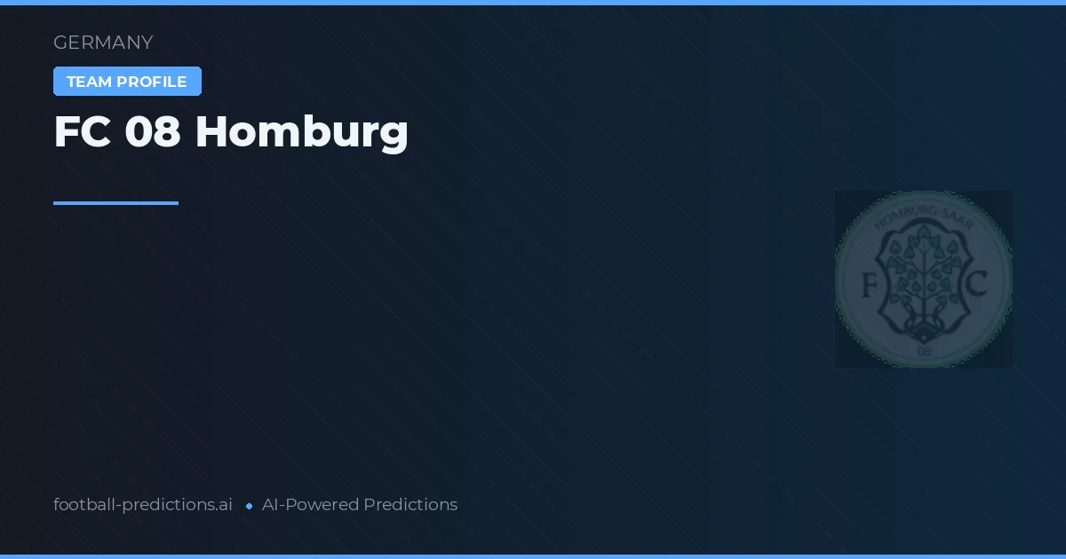 FC 08 Homburg Tipy a statistiky