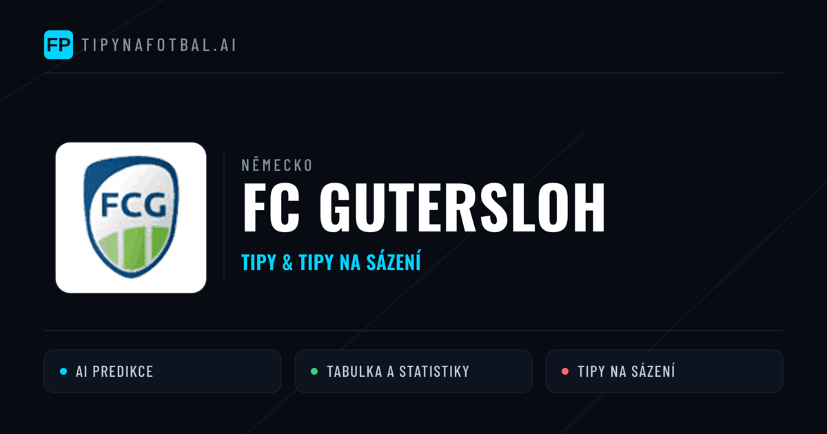 FC Gutersloh Tipy a statistiky