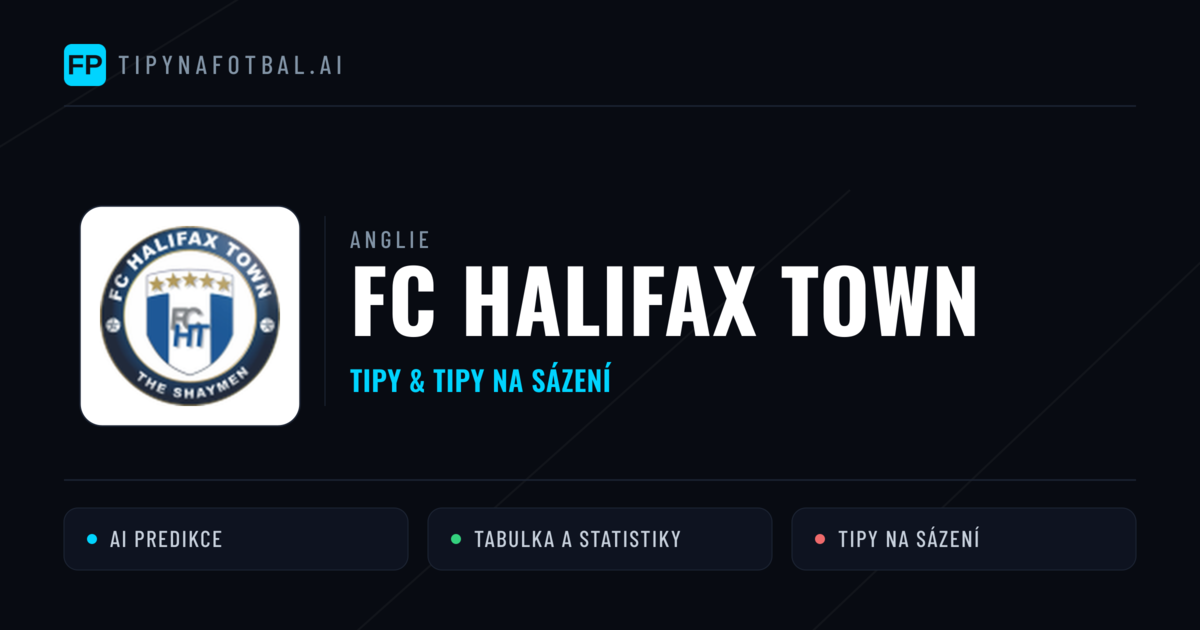 FC Halifax Town Tipy a statistiky