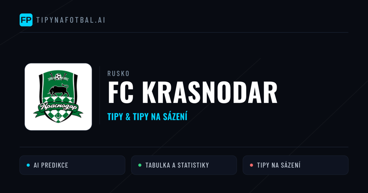 FC Krasnodar Tipy a statistiky
