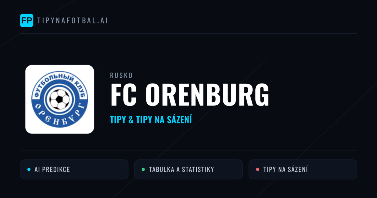 FC Orenburg Tipy a statistiky