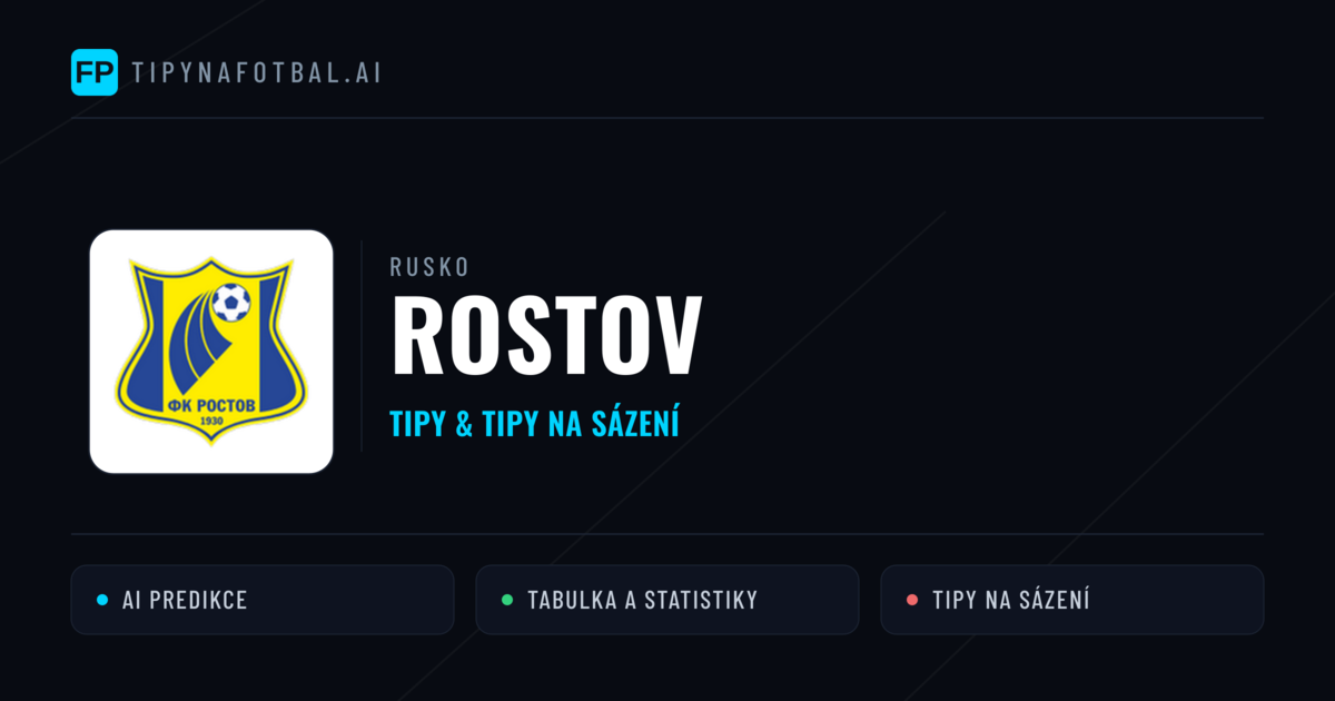 Rostov Tipy a statistiky