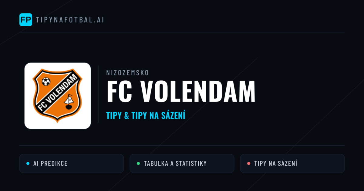 FC Volendam Tipy a statistiky
