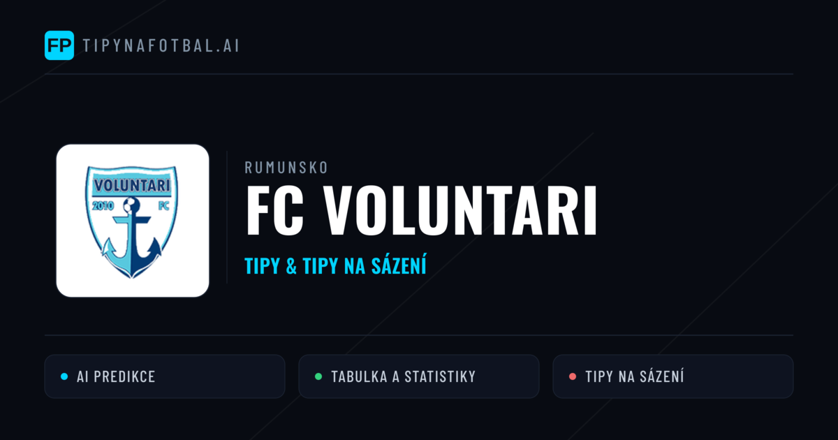 FC Voluntari Tipy a statistiky