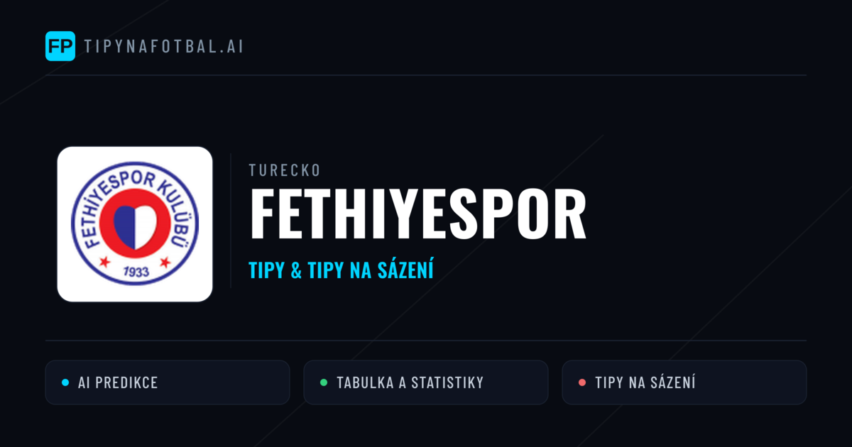 Fethiyespor Tipy a statistiky