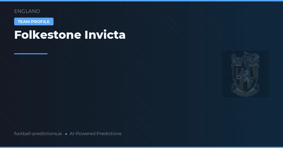 Folkestone Invicta Tipy a statistiky