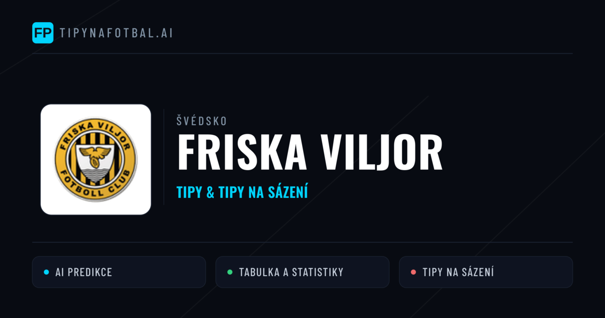 Friska Viljor Tipy a statistiky